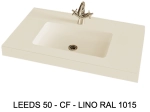 Plan vasque lavabo sur mesure : L 60 à 201 x P 40 à 51 cm, finition lisse mate, 10 couleurs au choix, Anti bactérien, résine Akrytan® teinté dans la masse, Livraison Offerte.